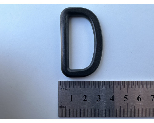 38 мм Півкільце пластикове колір чорний