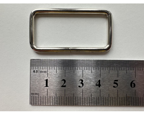 40x18 мм Рамка посилена колір нікель, ф 3 мм