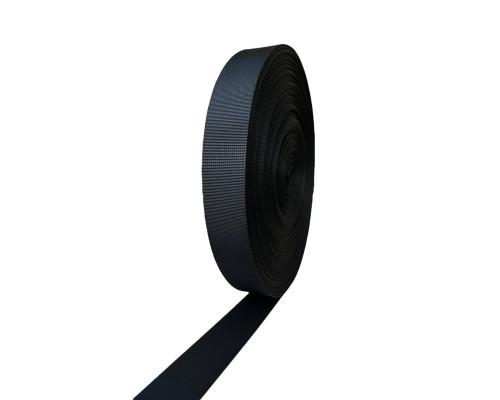 40 мм Стрічка ремінна 24 г/м колір чорний