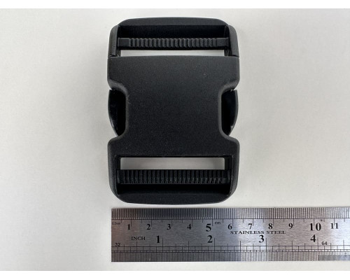 50 мм фастекс посилений двухсторонній WJ пластиковий колір чорний