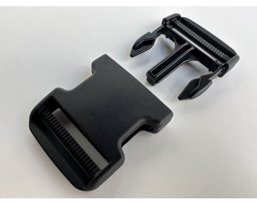 50 мм фастекс посилений двухсторонній WJ пластиковий колір чорний