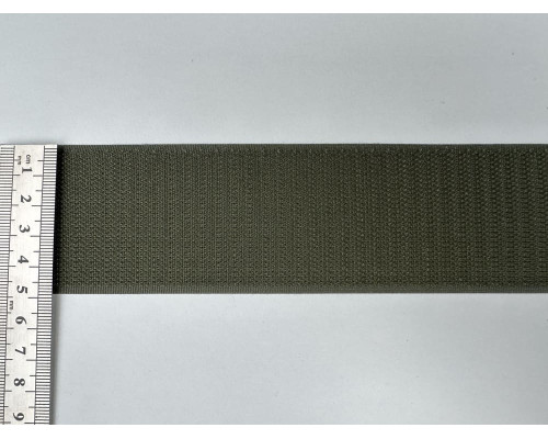 50 мм Текстильна застібка гачок (жорстка частина) 65% НЕЙЛОН 35% ПЕ колір хакі